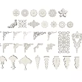 Decorative Corner Moldings With Various Ornamental Patterns And Designs For Furniture Or Architectural Decor