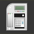 Household Self Service Terminal With Digital Keypad And Green LCD Screen For Daily Use