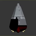 Modern Military Water Vessel Design with Hull Number 100 and Deck Markings