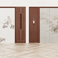 New Chinese background wall 3d model