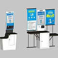 Commercial Self Service Kiosks With Touch Screen Face ID Display Panel And Storage Cabinet