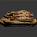 Delicious Stacked Tortillas On Yellow Plate With Dark Background For Household Use