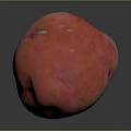 Fresh Vibrant Red Potato With Smooth Skin And Natural Spots For Healthy Cooking