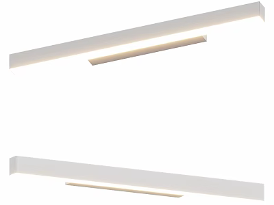 Modern Sleek Wall Lights With White Elongated Design And LED Lighting For Interior Decoration 3d model