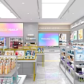 Konesha Beauty Store With Cosmetics Skincare Products And Glass Front Display Shelves