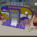 Year of the Rabbit New Year Wishlist Shopping with Sneakers Mannequin Cart Gift Boxes Balloons