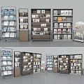 Multi Tiered Magazine Display Racks With Metal Frames And Various Publications