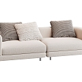 Modern double sofa 3d model