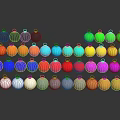Colorful Christmas Decorative Balls With Shiny Finish In Multiple Colors For Holiday Decorations