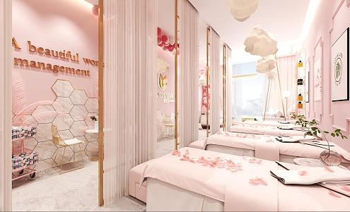 Beauty Salon SPA Beauty Salon Room Massage Shop Massage Bed 3d model