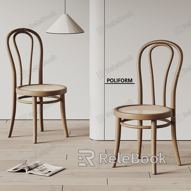 poliform modern dining chair single chair solid wood chair model