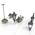 Vintage Lanterns Chandeliers Wall Sconces And Outdoor Lamps With Iron Frames And Glass Shades