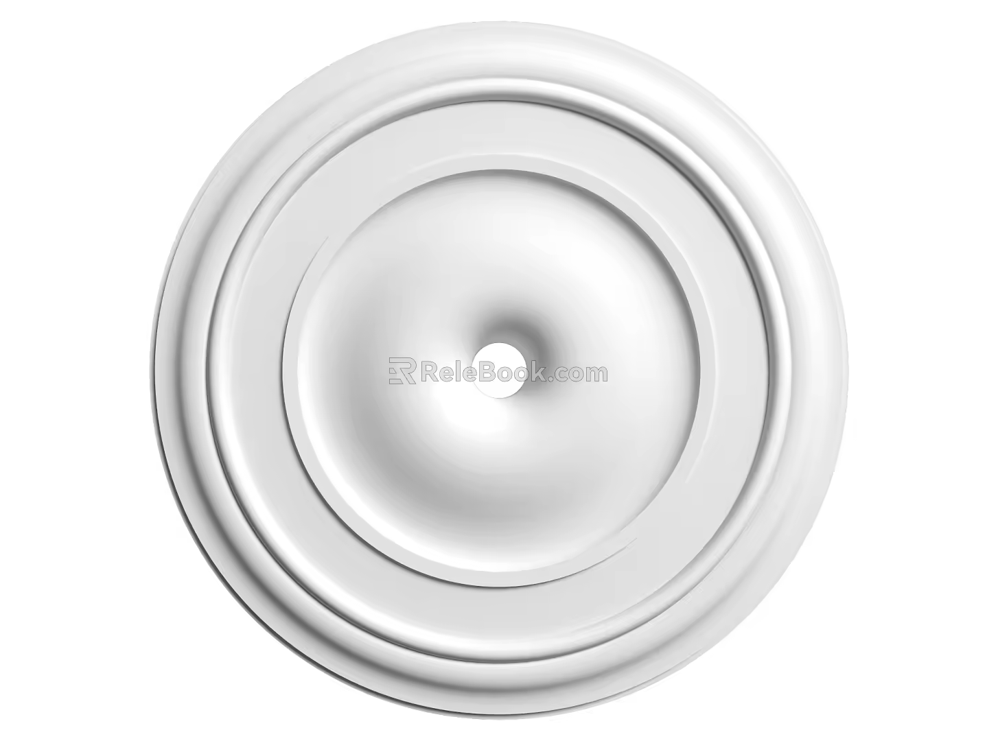 European-style lamp panel gypsum component carved 3d model