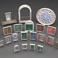 Double Doors In Various Styles With Colorful Finishes Arched Shapes And Decorative Elements