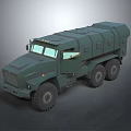 Military Green Armored Vehicle With Six Wheel Drive And Reinforced Structure