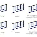 Sketcup Casement Windows Style Collection with One Click Replacement Simple Efficient Quick Size Adjustment 3d model