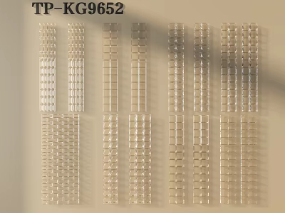 Various Stylish Partition Designs With Transparent Glass Panels For Interior Spaces 3d model