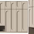 Modern Cream Style Wardrobe 3d model