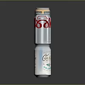 Assorted Beverage Cans Collection Featuring Coke Sprite And Gin Tonic With Lemon Slice