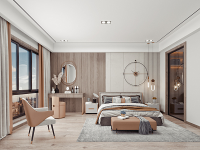 Modern Bedroom Bed 3d model