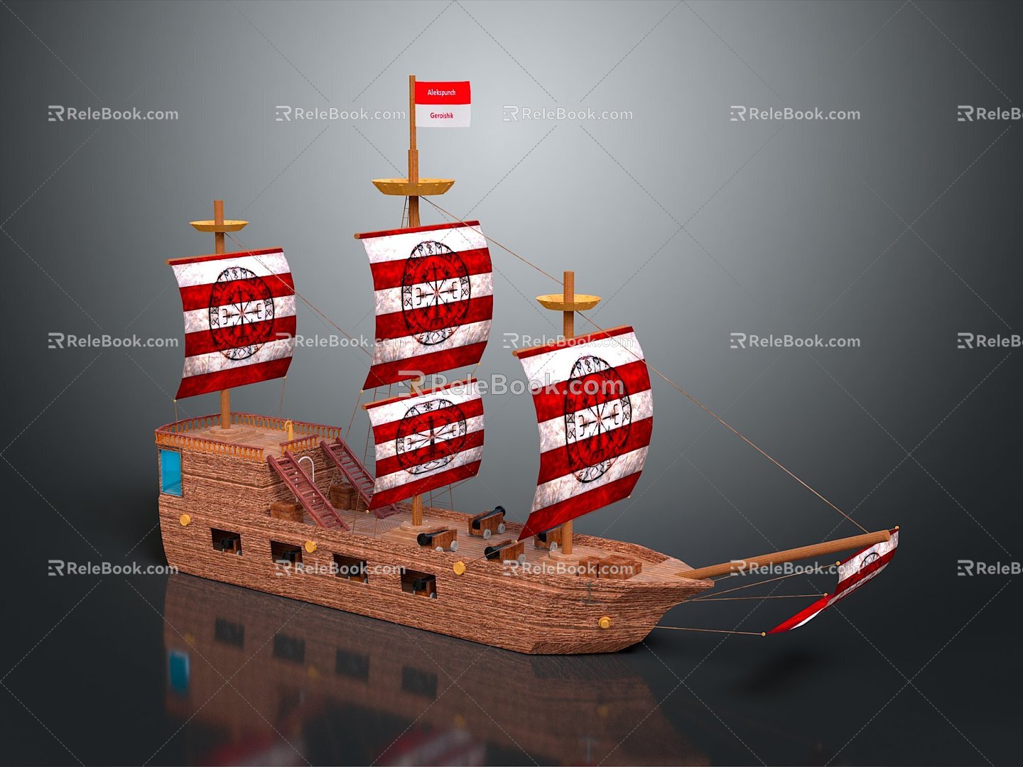 ancient ship ancient warship large ancient ship ancient warship 3d model