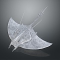 Modern Teach Fish Manta Ray Bubble Marine Animals Deep Sea Fish 3d model