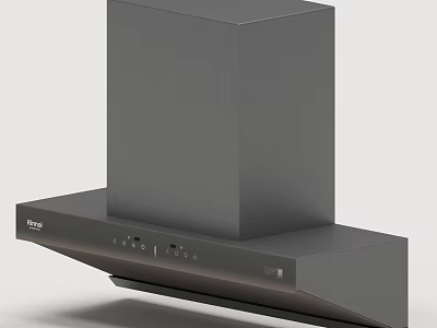 Modern Midea Range Hood In Gray Color For Kitchen Household Appliances 3d model