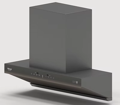 Modern Midea Range Hood In Gray Color For Kitchen Household Appliances 3d model