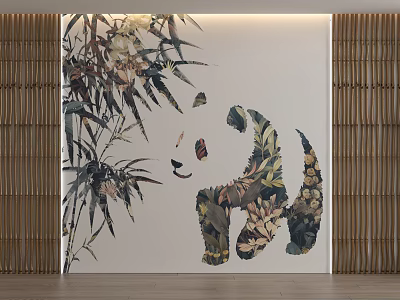 Art background wall 3d model