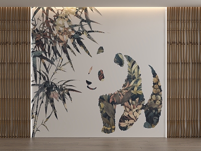 Art background wall 3d model