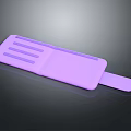 Purple Silicone Kitchen Spatula With Ergonomic Handle And Flexible Design For Baking Cooking