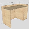 Wooden L Shaped Functional Desk With Drawer Cabinet And Specific Dimensions For Home Use