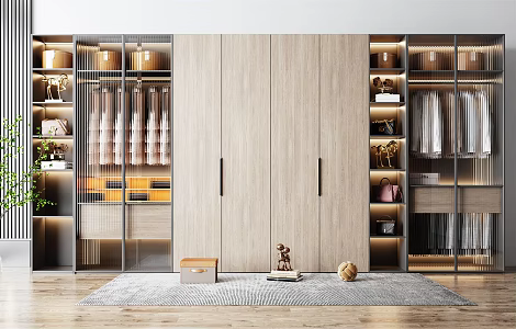 Modern wardrobe 3d model