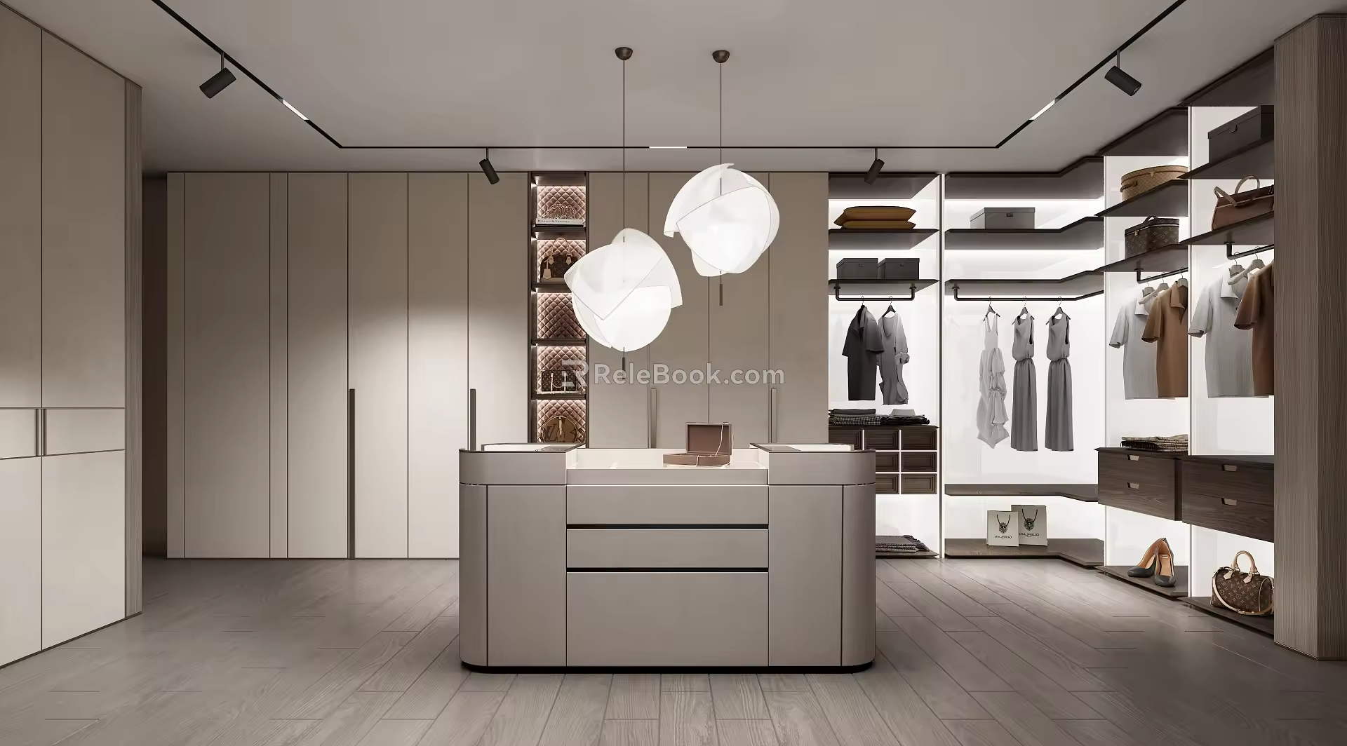 Modern Cloakroom 3d model