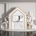 Stylish House Shaped Photo Spot With Balloons Fairy Lights And Small Car Decorations