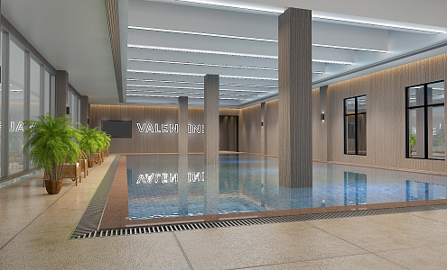 Modern Swimming Pool 3d model