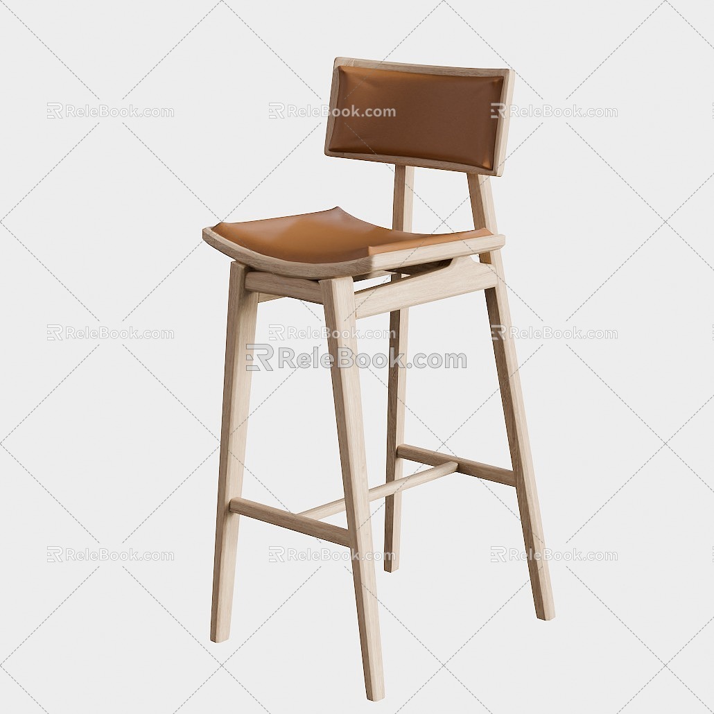 Banqueta Allegra Bar Chair 3d model