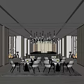 Modern reception area Sales office Sales center Rest area Negotiation area 3d model