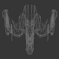 Futuristic Space Aircraft With Mechanical Structure Dark Brown Gray And Orange Details Advanced Cosmic Design