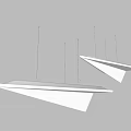 Modern special-shaped pendant lamp paper airplane modeling pendant lamp 3d model