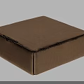Sturdy Brown Cardboard Box For Household Storage And Packaging Use