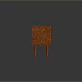 Elegant Mid-Century Wooden Sideboard With Natural Wood Grain Drawers Cabinet Doors And Slender Legs