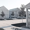 American Townhouse Street View 3d model