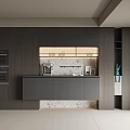 Modern Sideboard Wine Cabinet 3d model