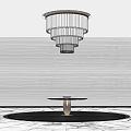 Modern crystal chandelier crystal lamp chandelier end table 3d model