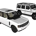 White Luxury Off Road SUVs With Range Rover And Mercedes G Class Design