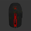 High Performance Black And Red Ergonomic Gaming Mouse For Electronic Devices