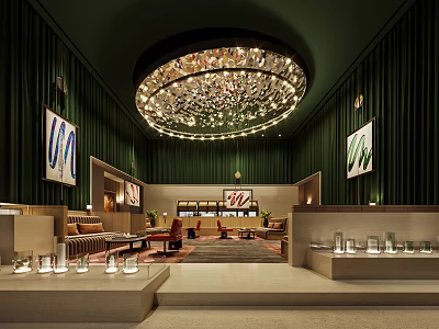 Modern Rest Area Hotel Rest Area 3d model