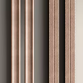 Modern door handle door handle combination 3d model