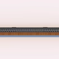 Modern Building Exterior Wall Featuring Textured Brick And Simple Horizontal Decorative Lines